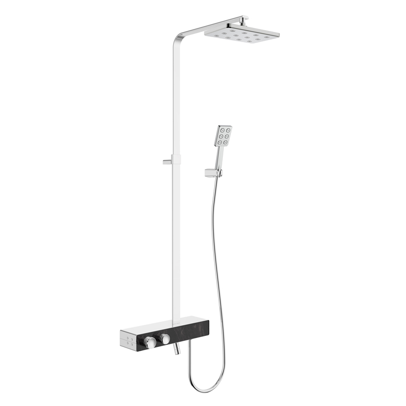 Button switch 3-functions thermostatic shower column set SD4405A