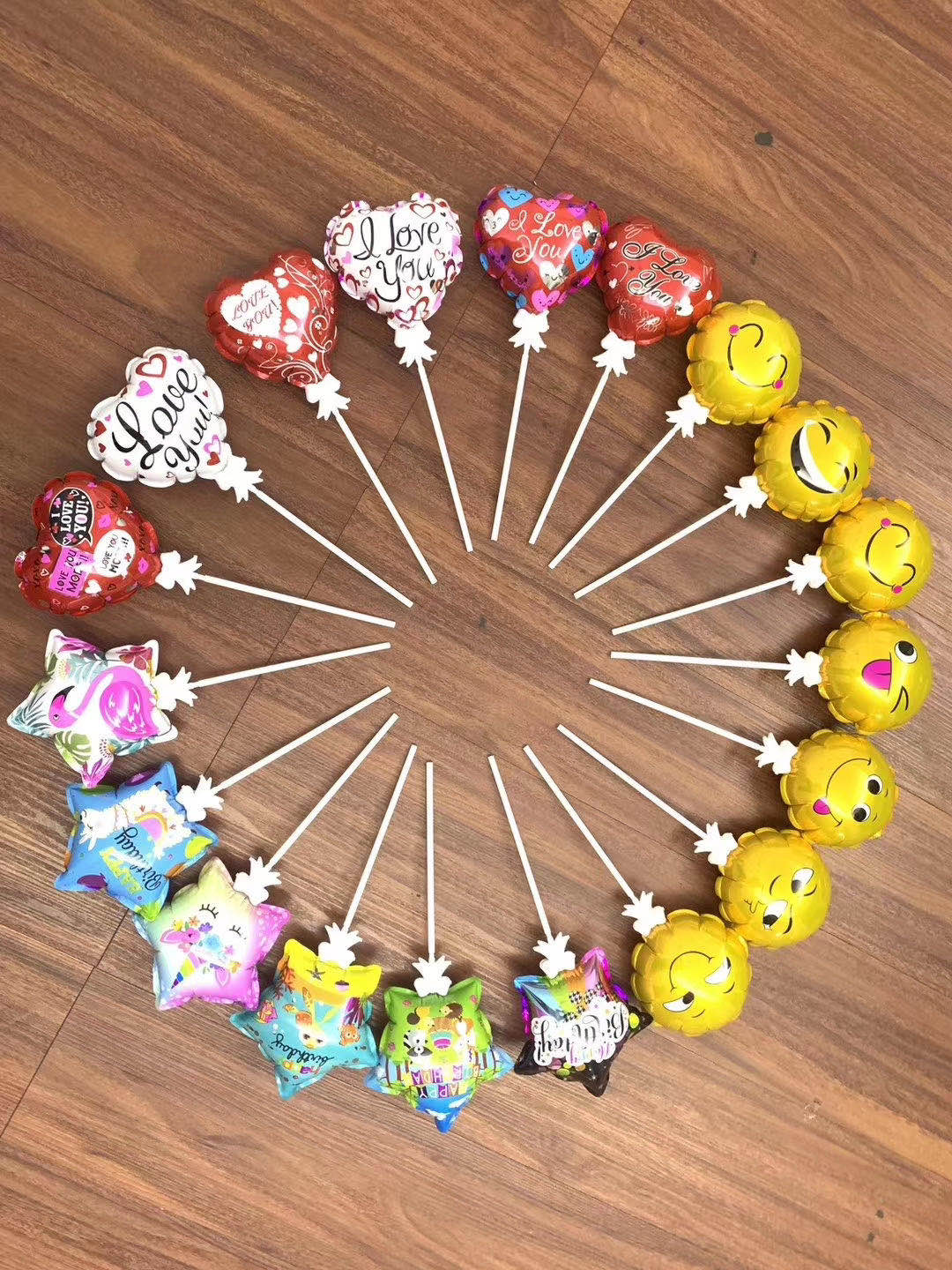 Auto inflated Foil Balloons with Cup stick
