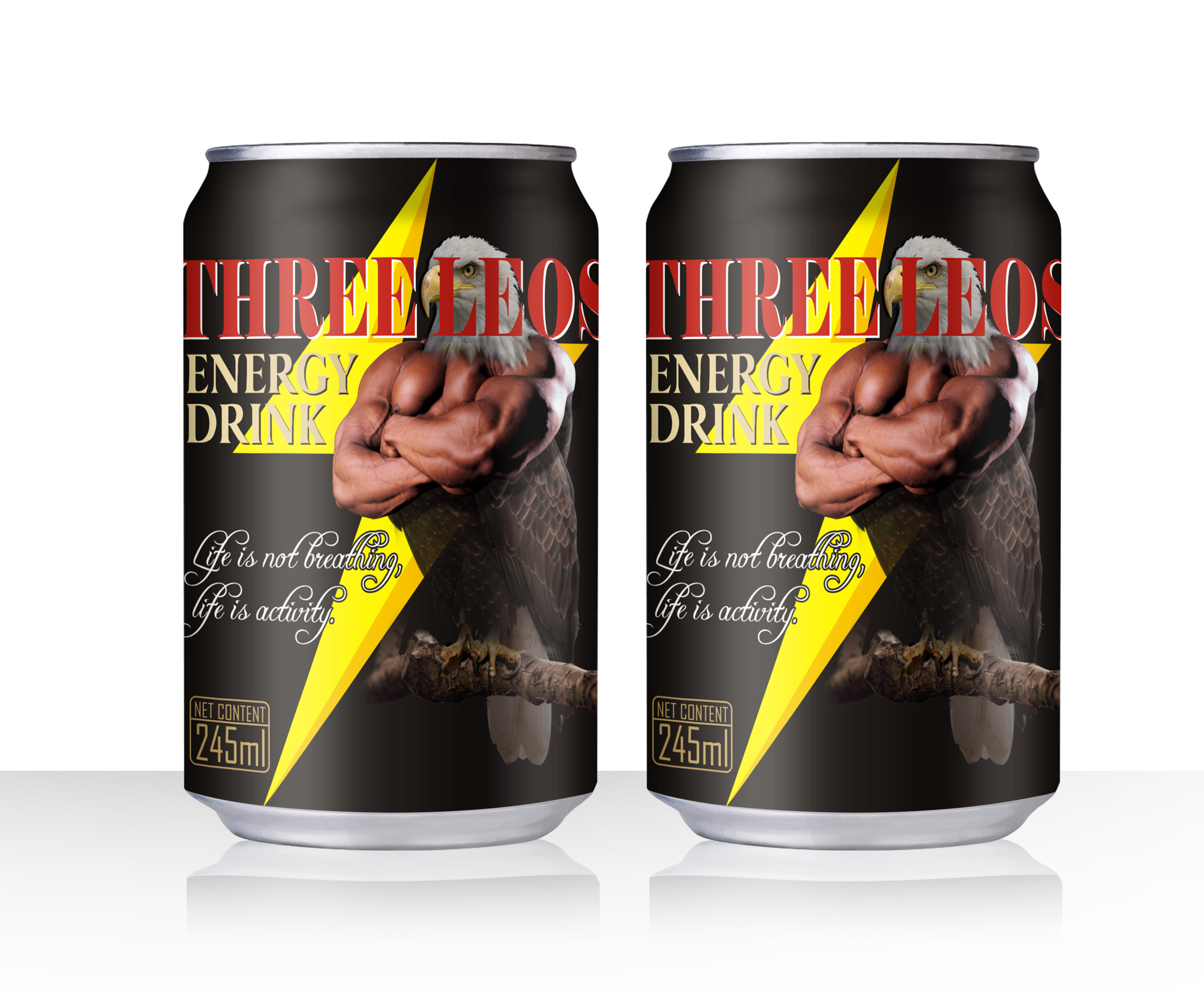 Three Leo Energy Drink