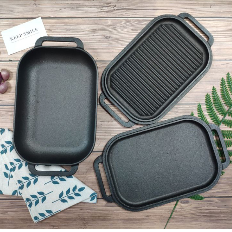 cast iron grill set