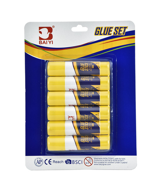 6pcs 9g glue stick blister set
