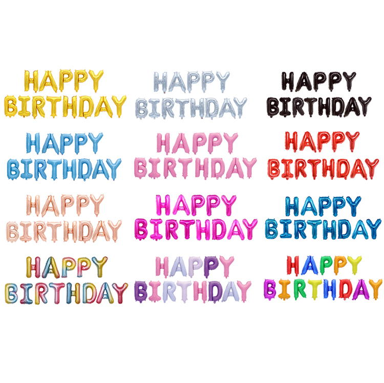 Happy Birthday Foil Balloons