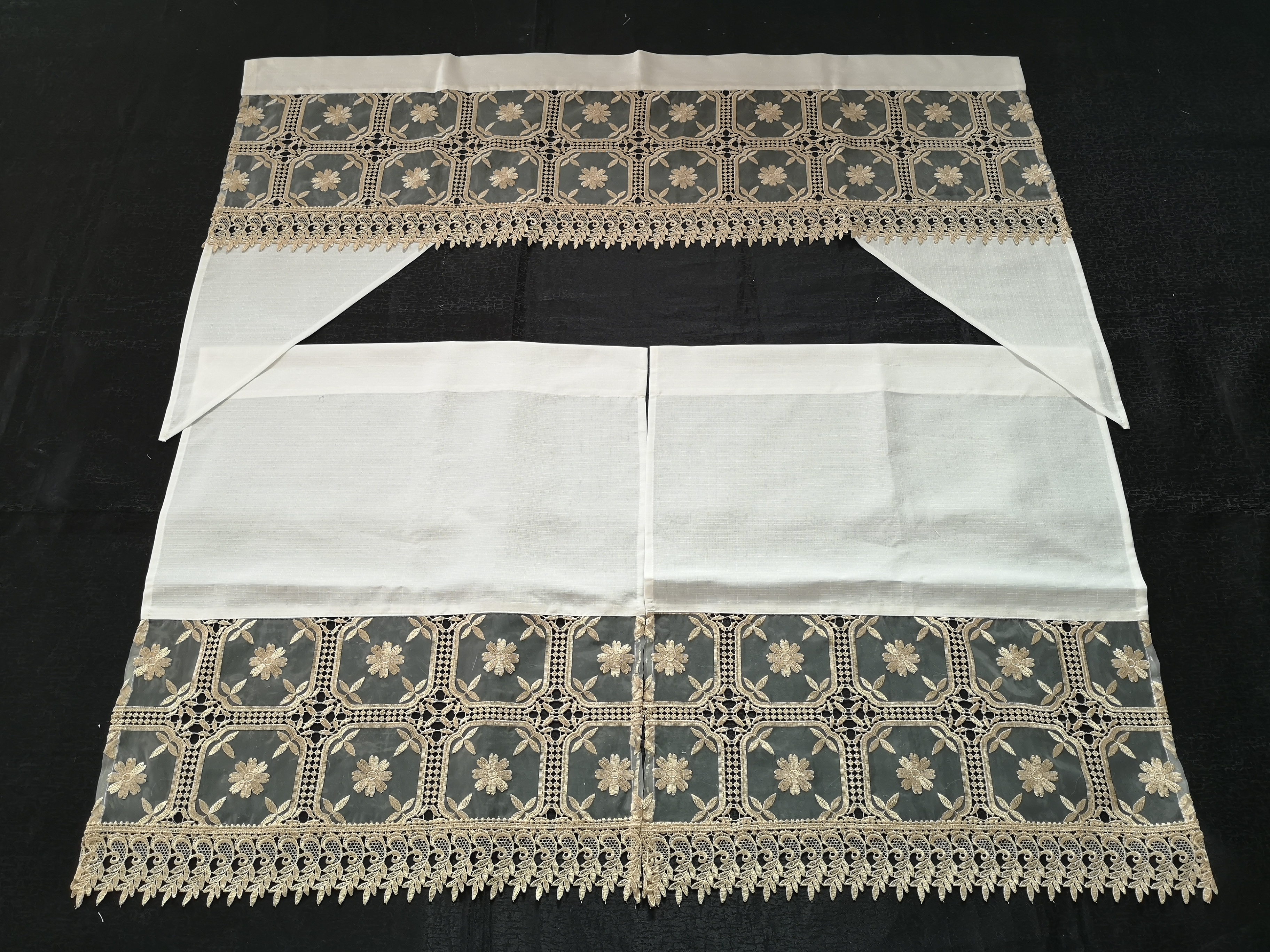 lace kitchen curtain from manufacturer in China