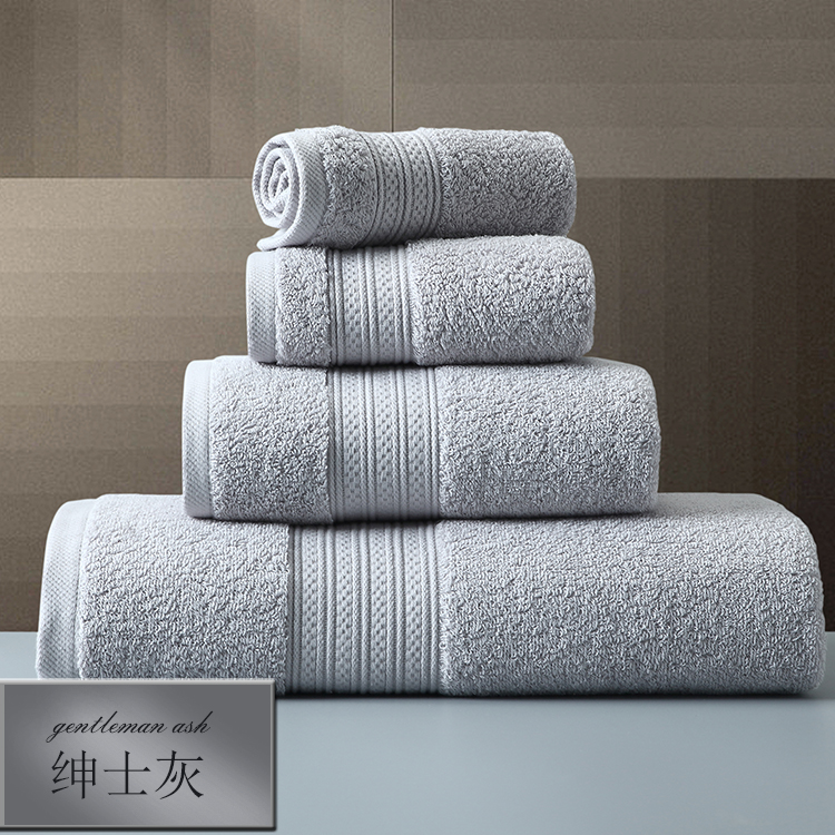 Custom Embroidery Dobby Long Pile Towels Gift 100% Cotton Multiple Solid Color Bath Hand Face Towel