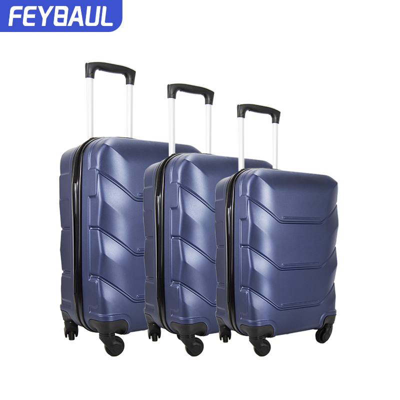 360 rolling trolley luggage sets abs hard shell suitcase set travel luggage bag