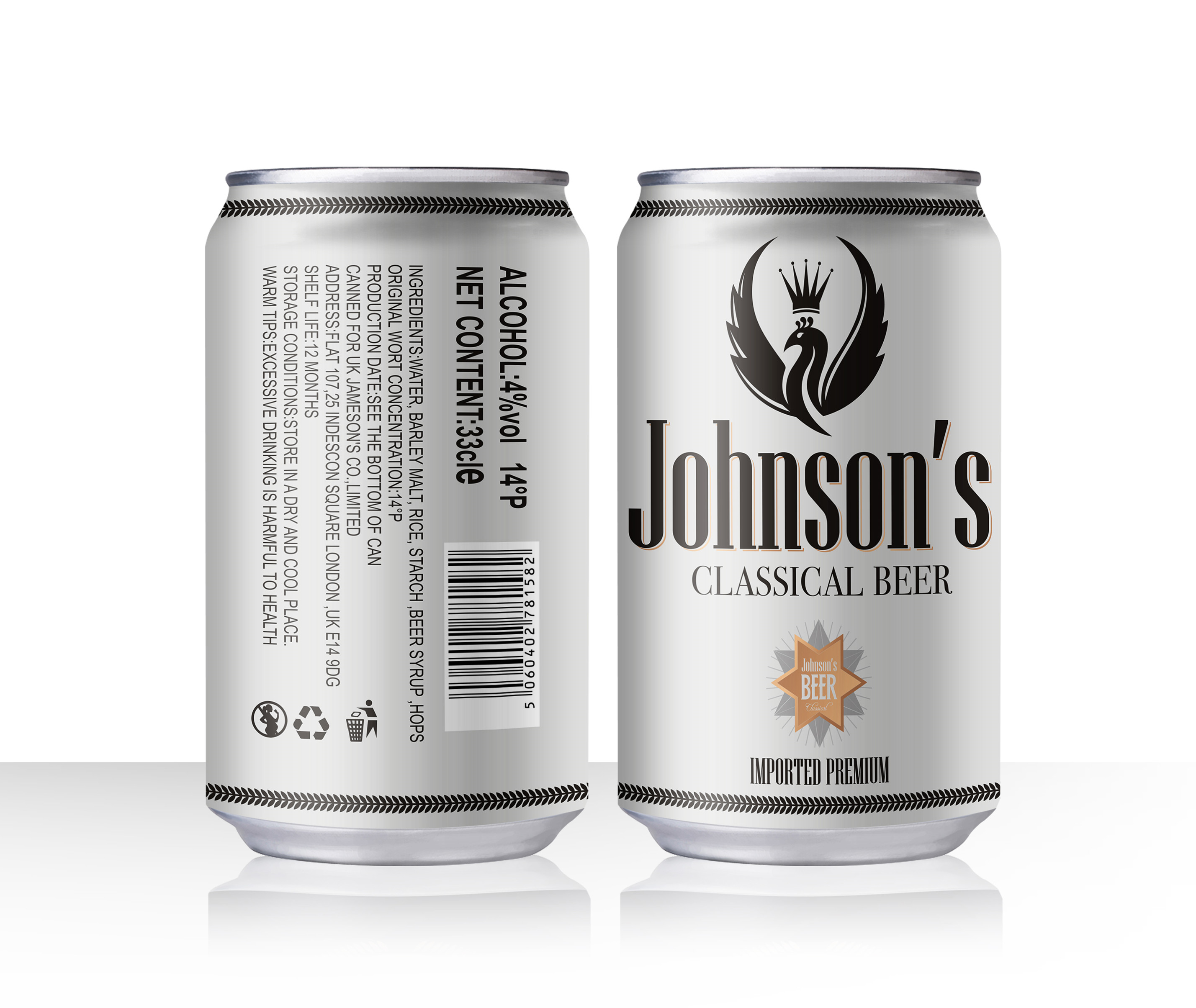 330ml Johnason's Beer