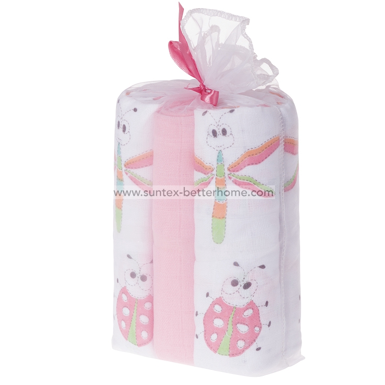 Reusable and Washable 100% Cotton Muslin Baby Diapers