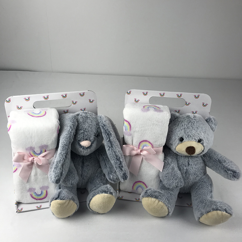 Plush toys with blanket