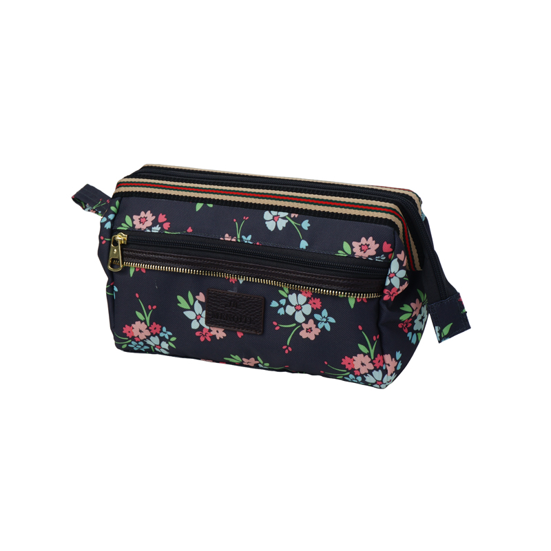 10" 600D Printed Polyester Cosmetic Bag