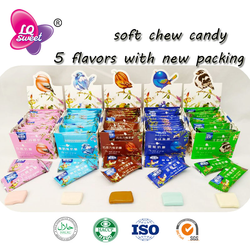 Box packing soft chew candy