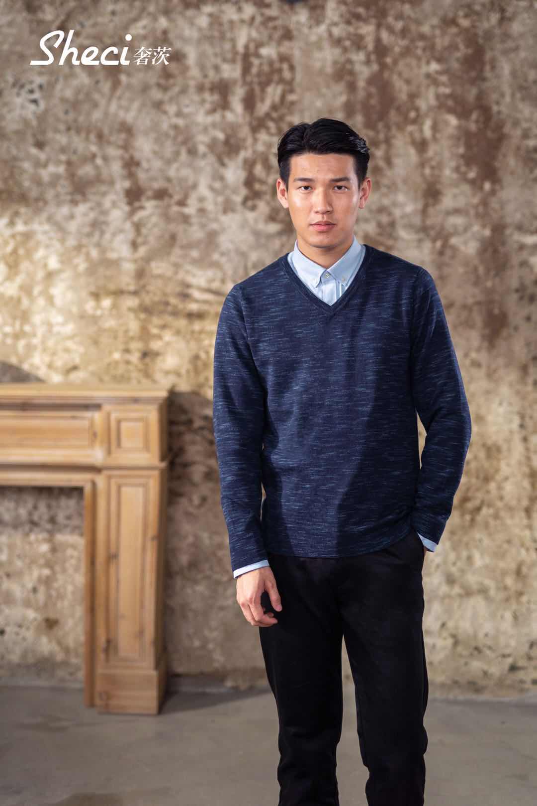 Men's v-neck sweater