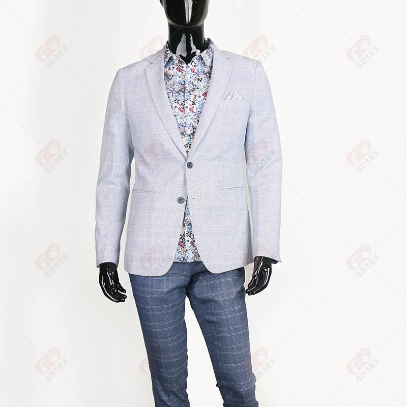 men's LINEN BLENDED SUIT JAKCET