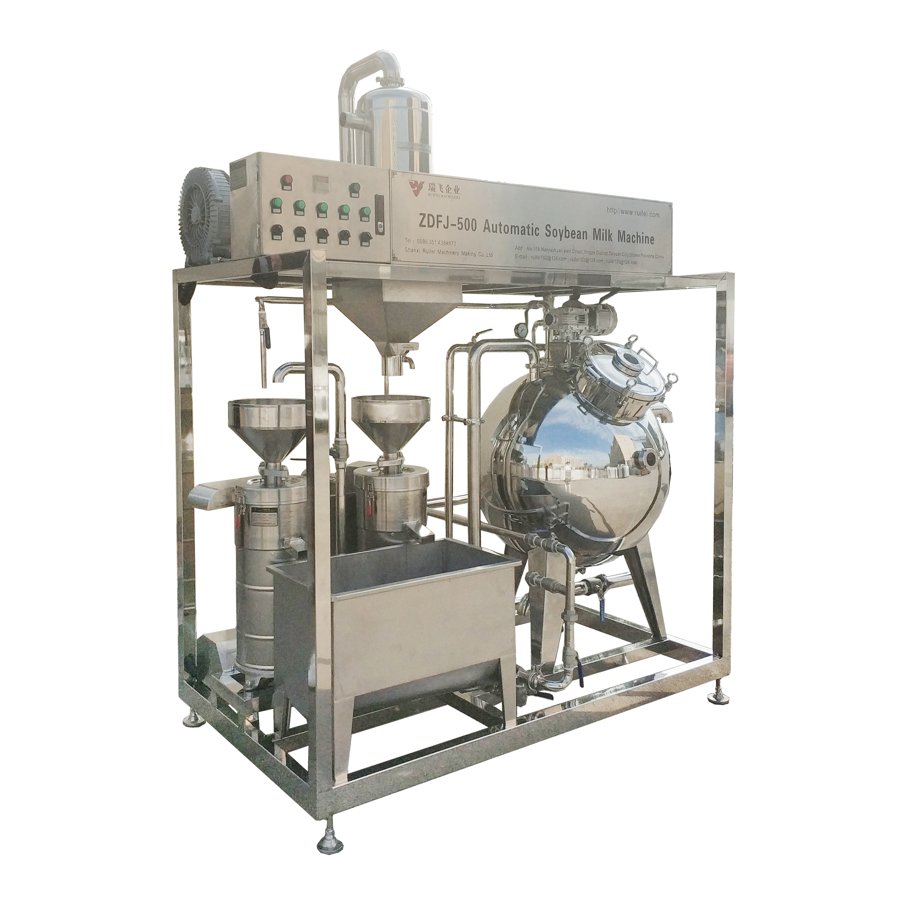 Automatic environment protection and energy conservation soya-bean milk and bean curd machine