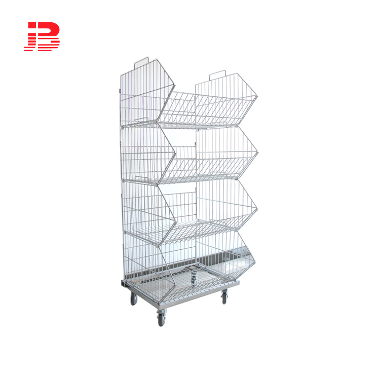 Metal wire basket storage