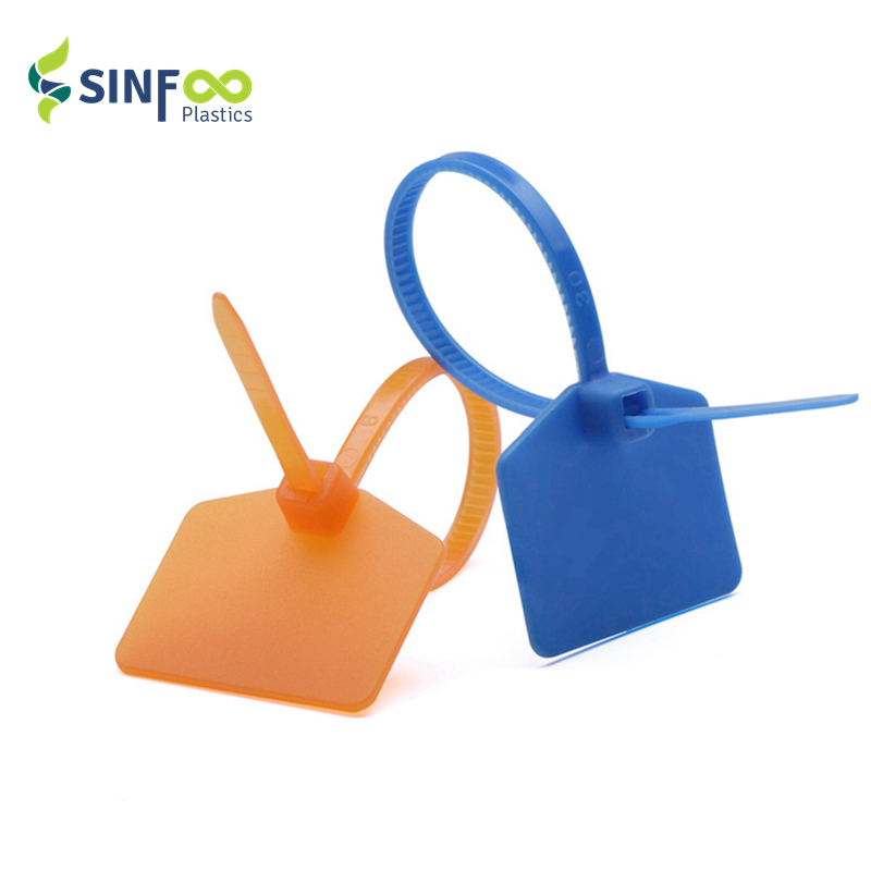 Plastic Security Lock Seal Barcode Cable Tie Tag