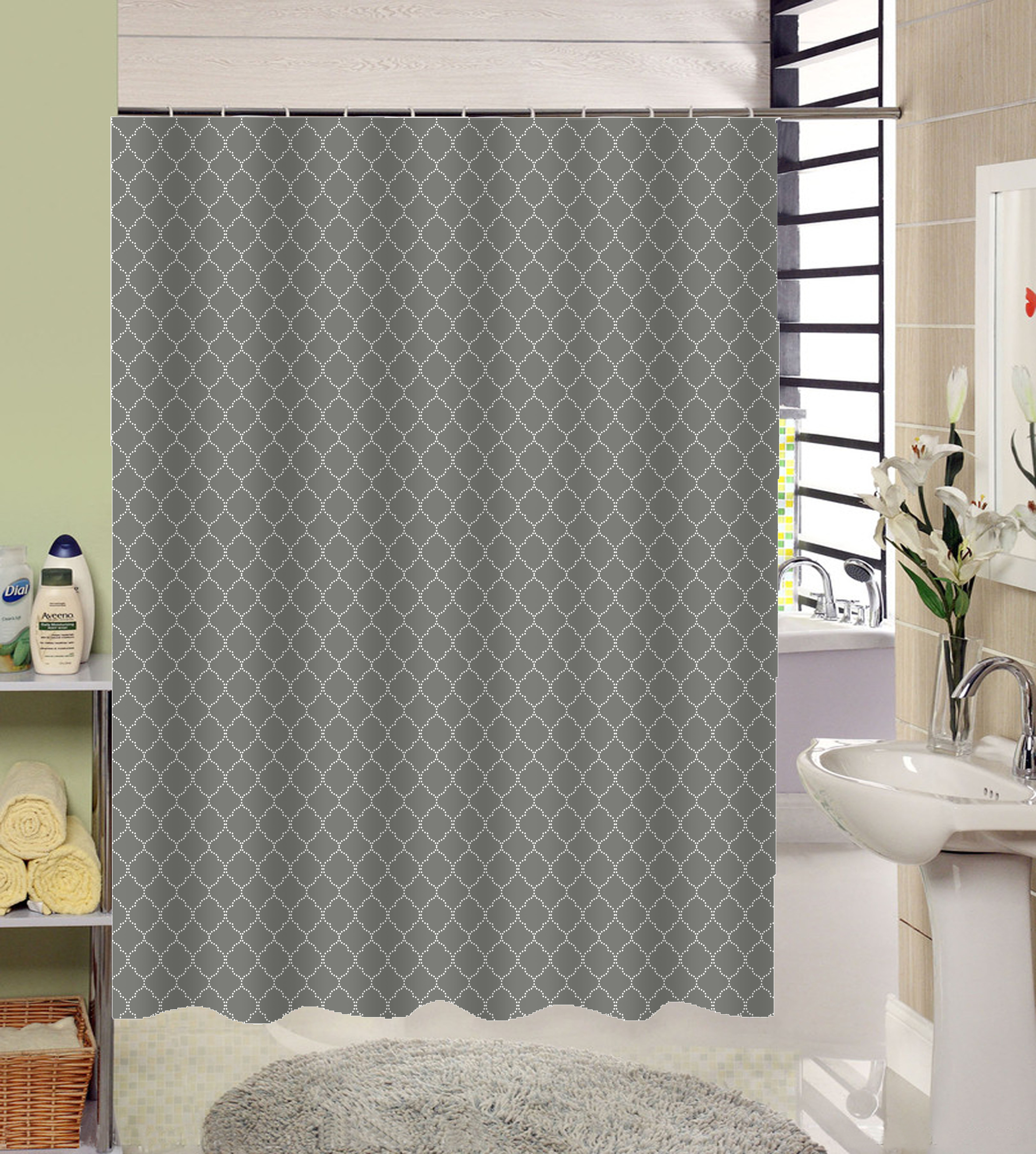 Hot Transfer Printing Polyester Shower Curtain