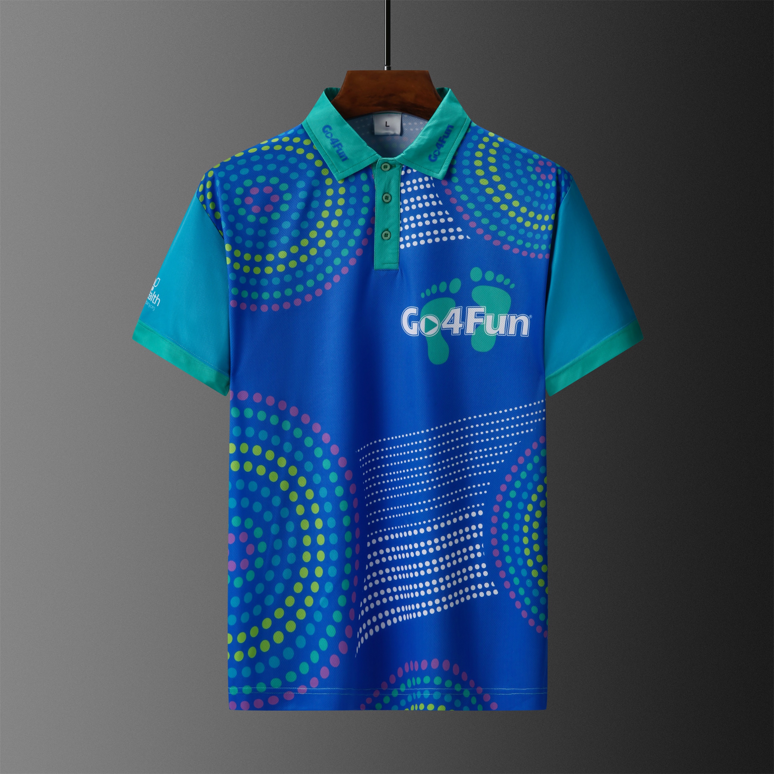 Men's short sleeve sublimation polo shirt