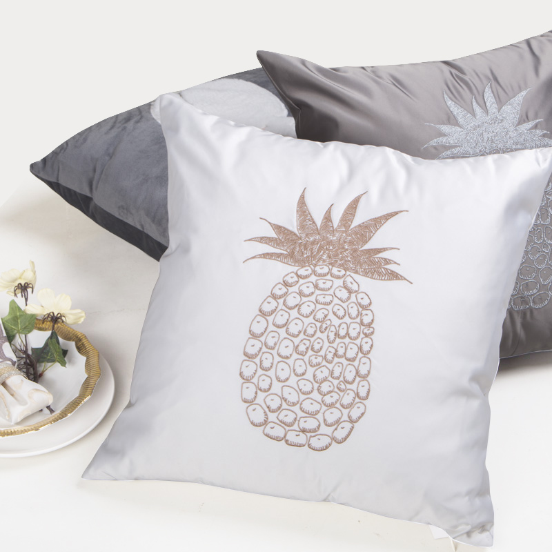 cushion with embroidery