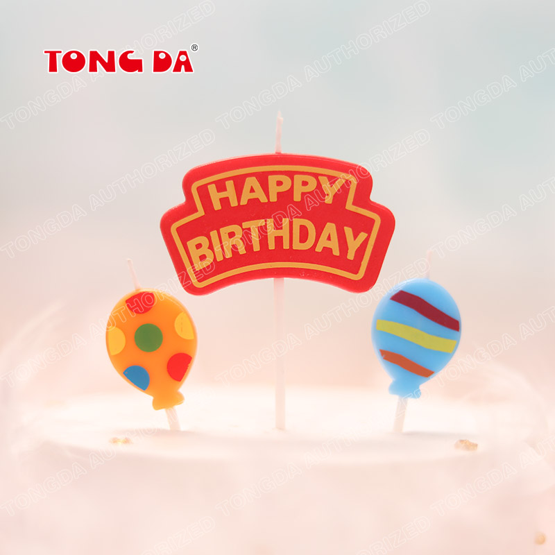 Happy birthday baking cake decoration happy birthday letter candle