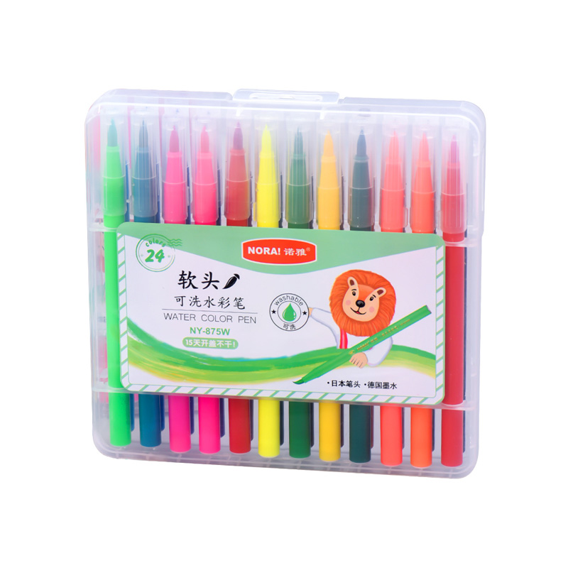 15days no dry with out cap washable brush nib water color pen