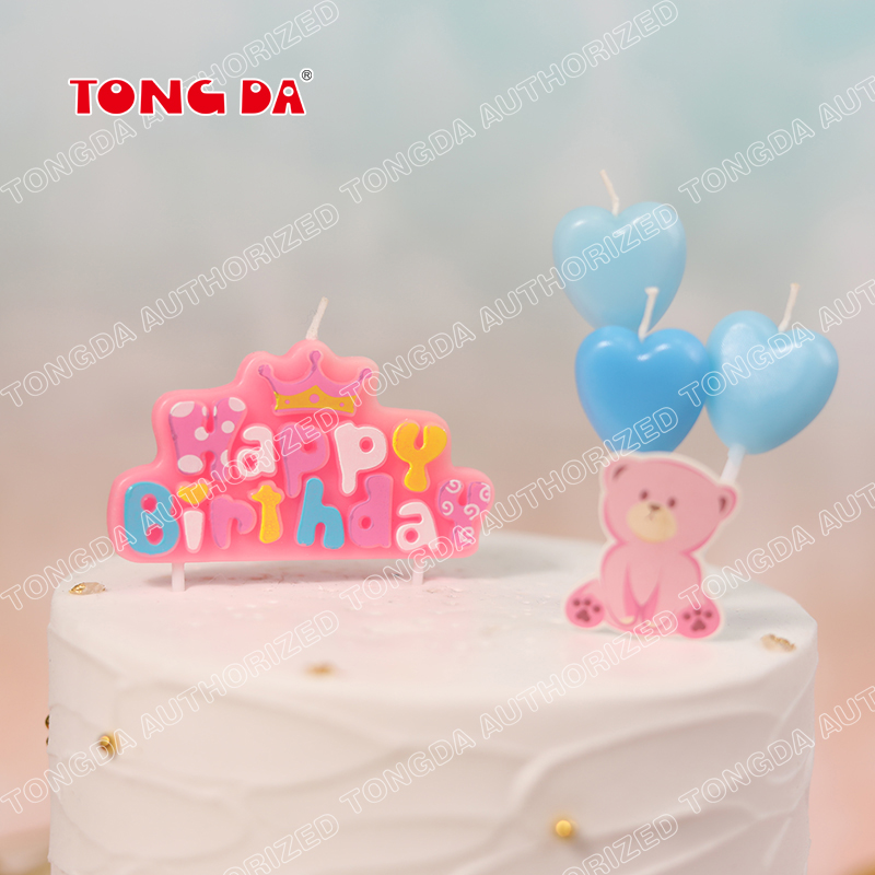 Happy Birthday Letter Candle Romantic Creative Children's Party Layout Baby Birthday Candle Cake Digital Candle