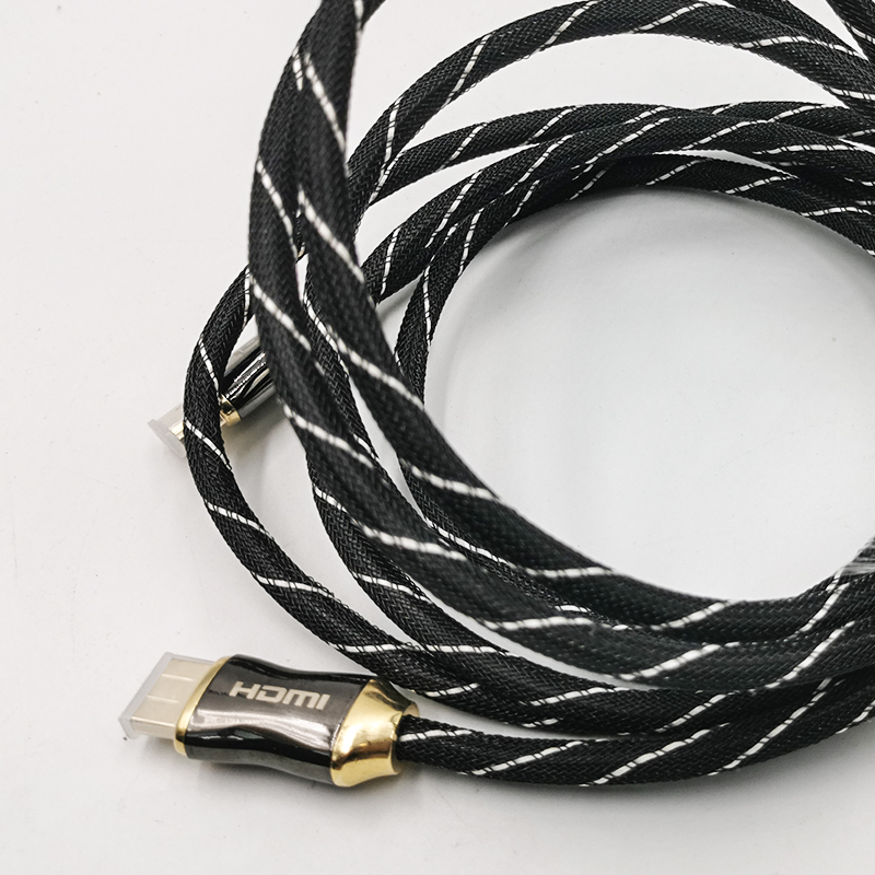HDMI 2.0V Cable Zinc Plug Nylon Mesh