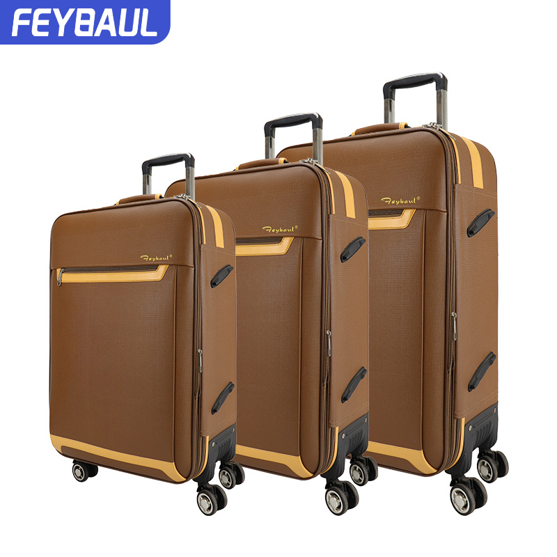 20" 24" 28" 32" 4pcs luggage sets external trolley bags cloth suitcase bag