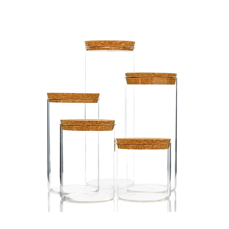 Borosilicate glass storage jar
