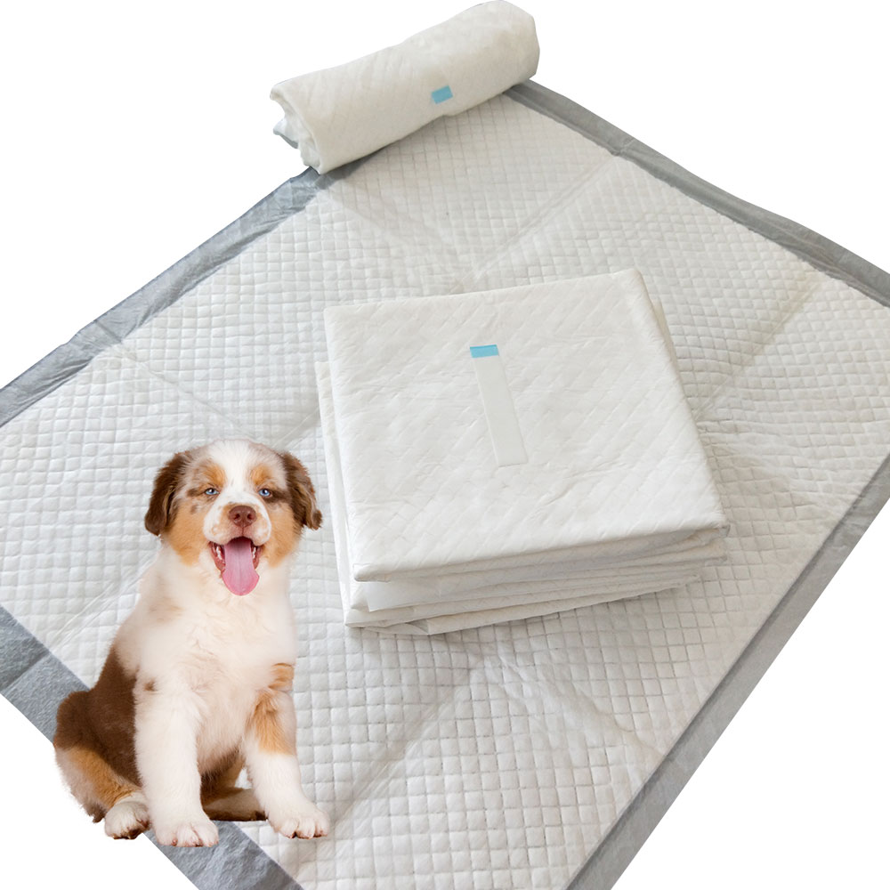 Puppy pads with cinch sticker