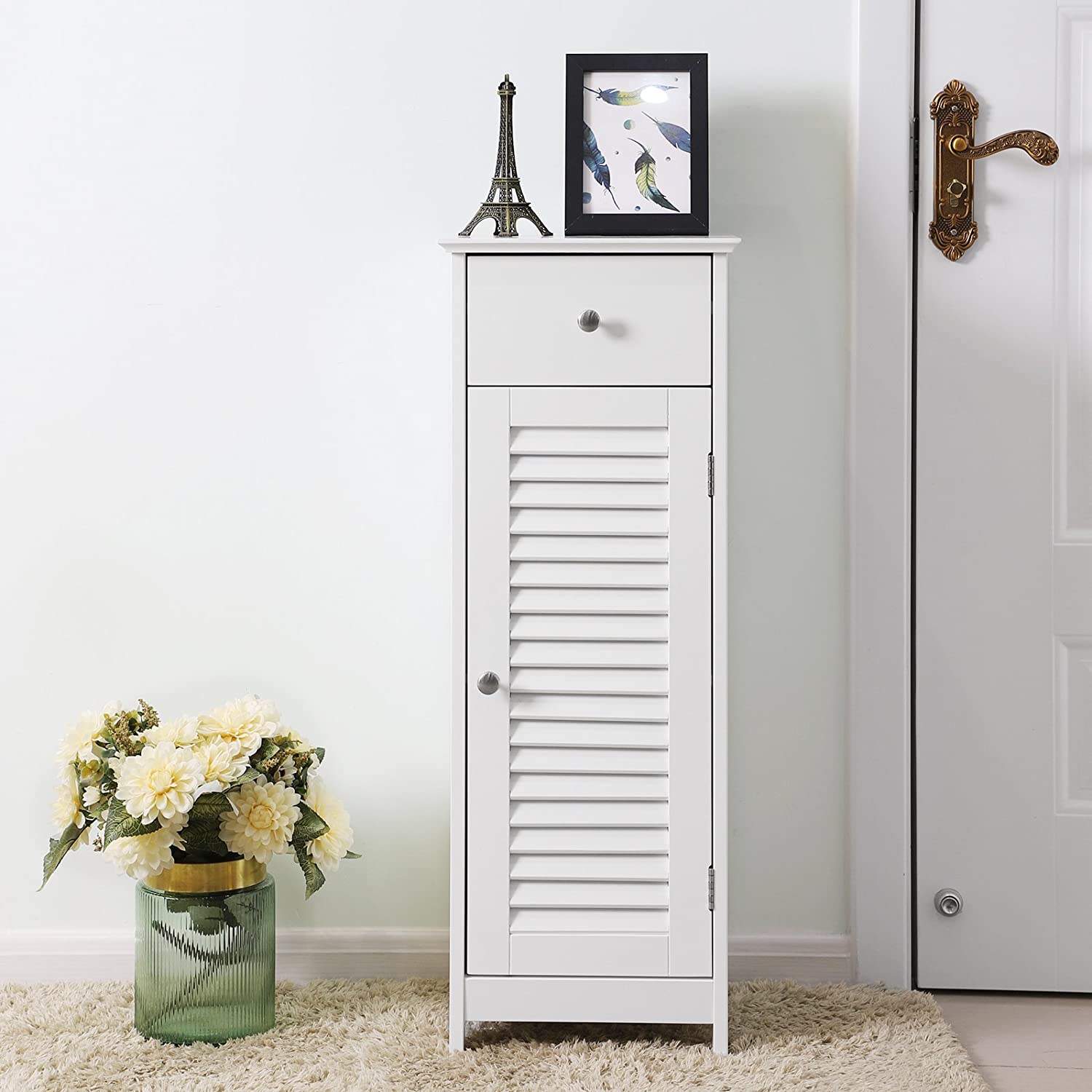 bathroom cabinet with 1 drawer and door