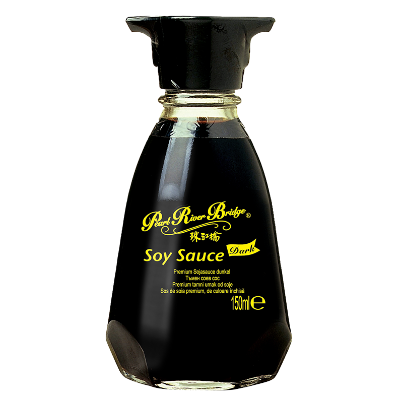 Pearl River Bridge Premium Dark Soy Sauce 150mL Table Bottles [Steam/Stew/Pan-Fried/Marinade]