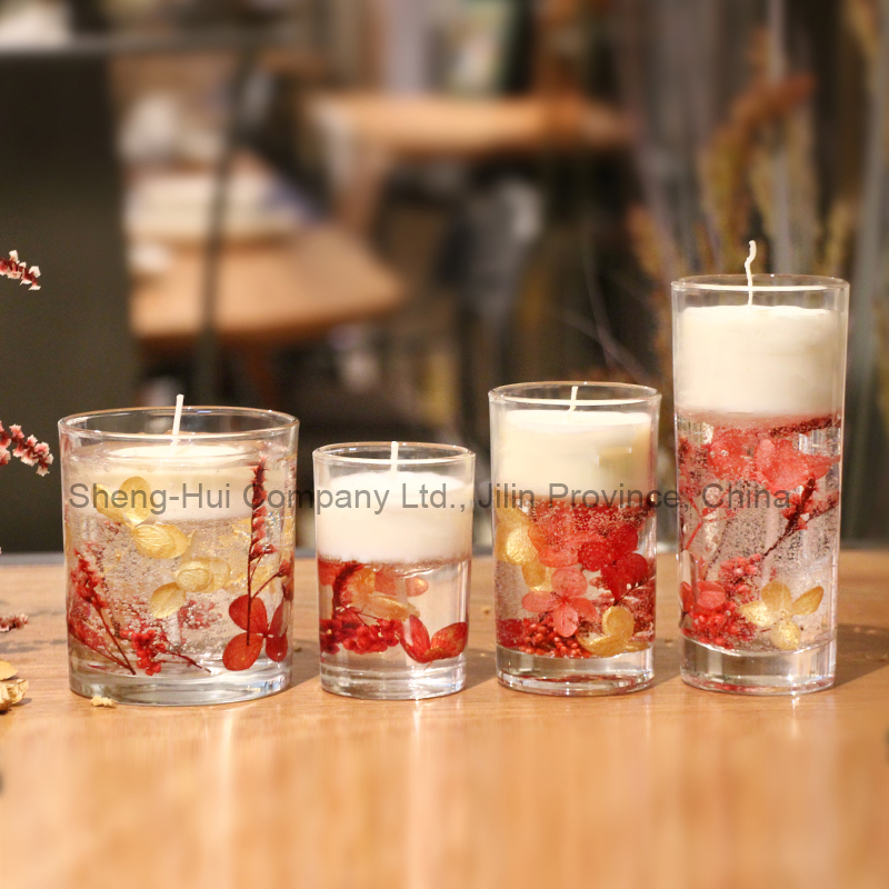 Small glass of scented candle