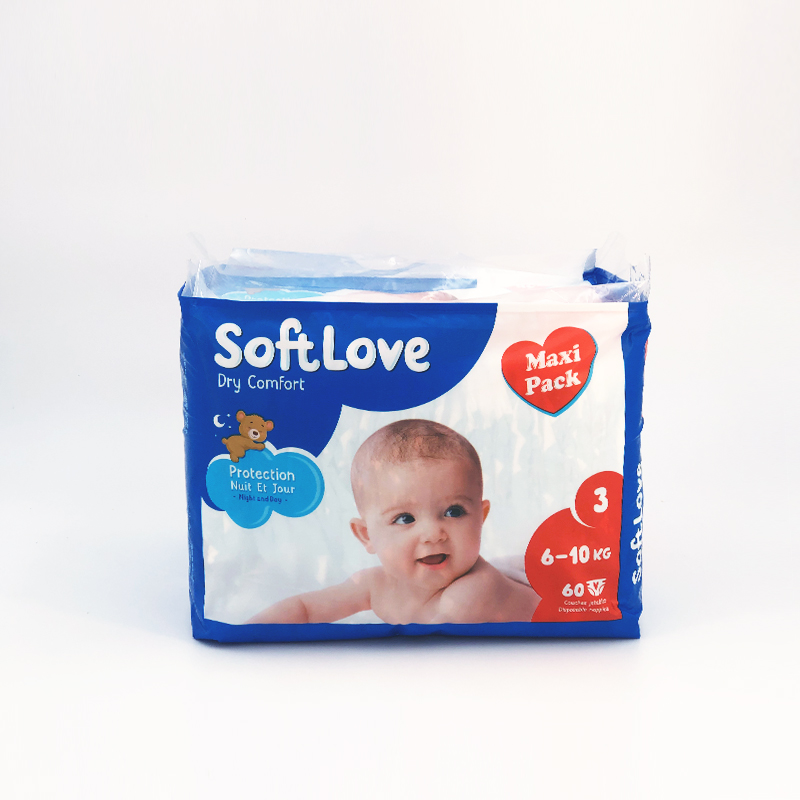 Softlove Dry Comfort Baby Diaper Medium Size 60pcs