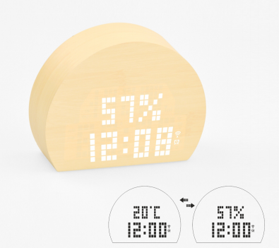 New design newest LED digital wood clock S747 meet CE and Rohs best for gift