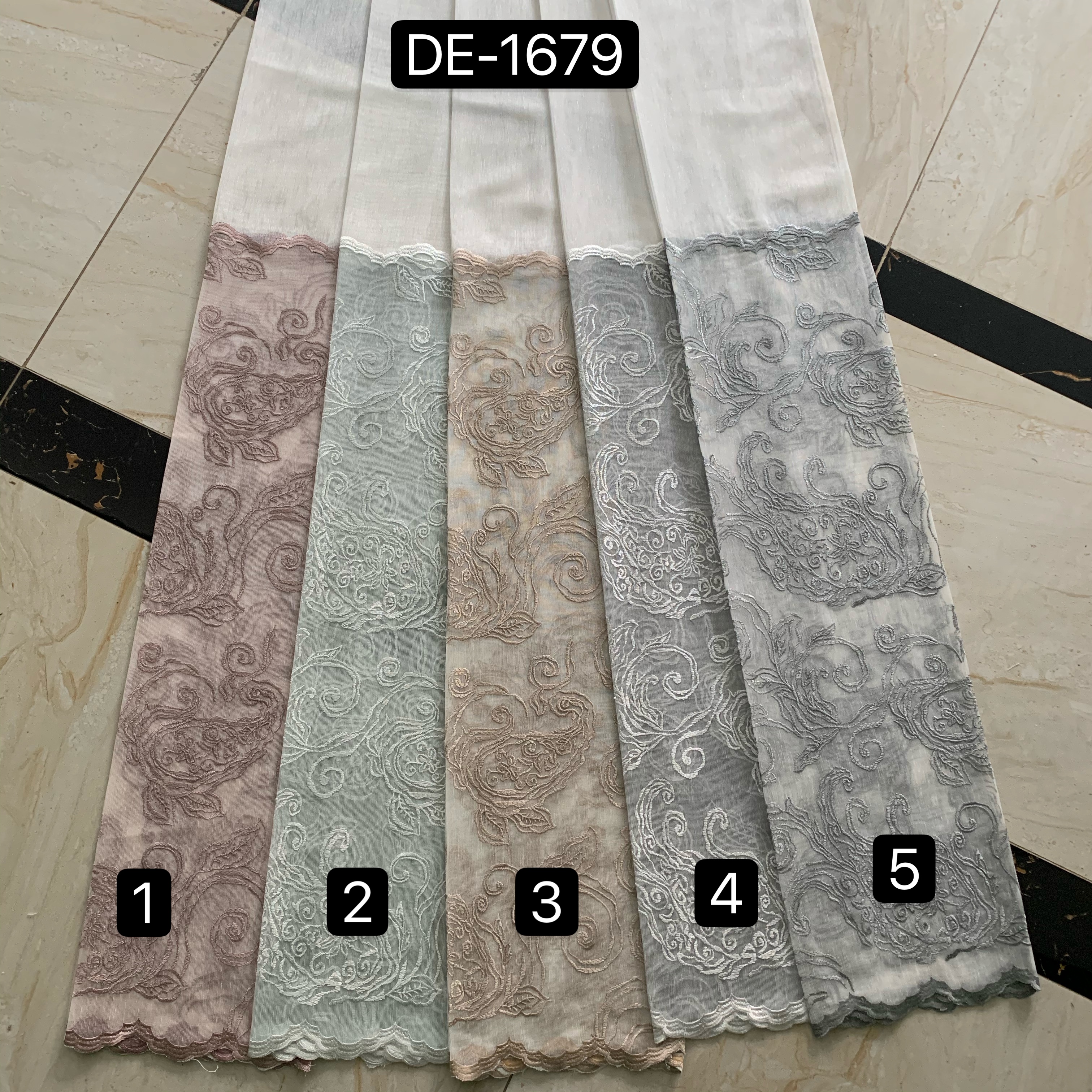 Embroidery Curtain Fabrics