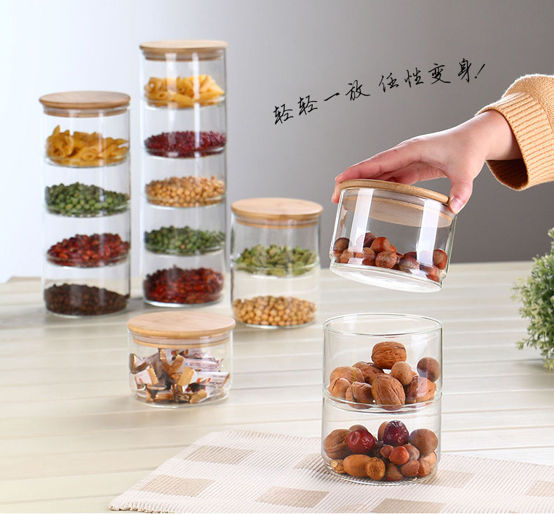 Borosilicate glass storage jar