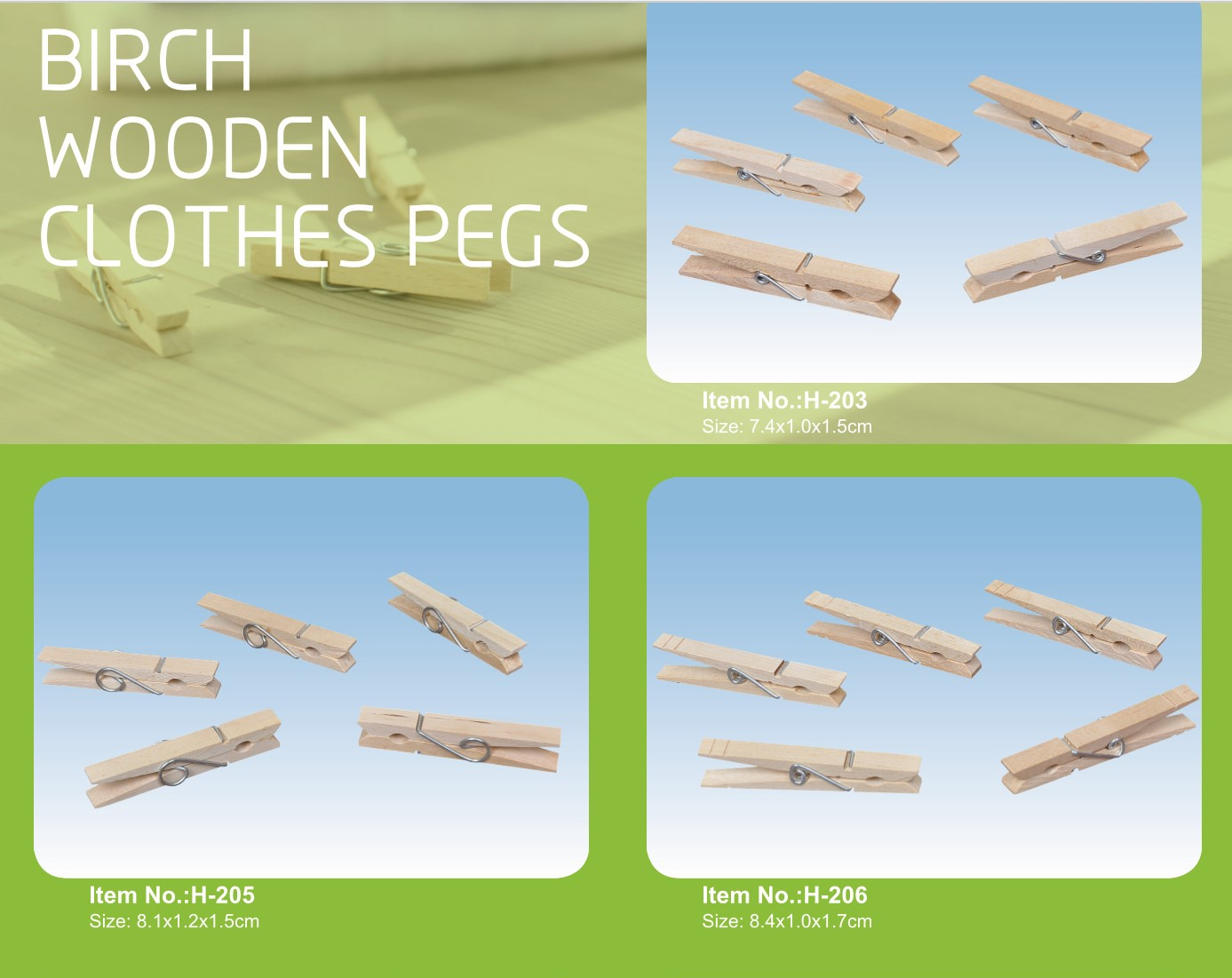 Wooden Clothes Pegs