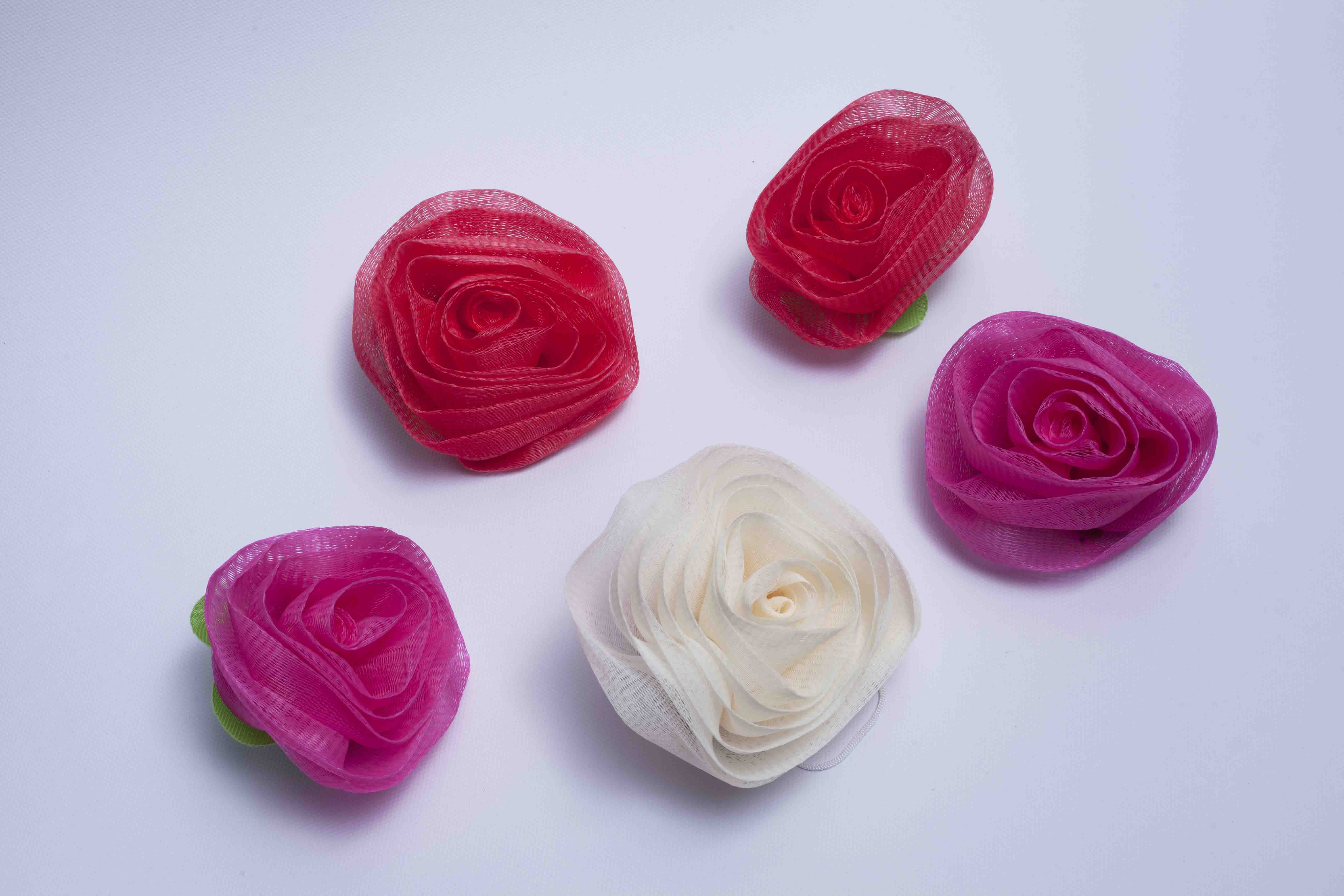 rose flower bath ball