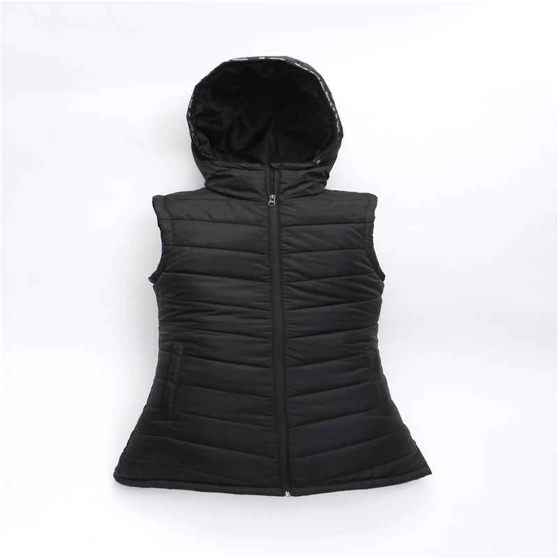 Lady's fake down body warmer