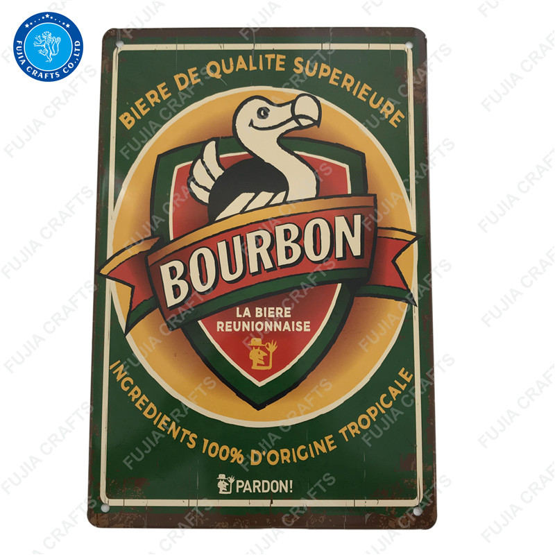 Custom hanging aluminum sign printing logo metal plate sign
