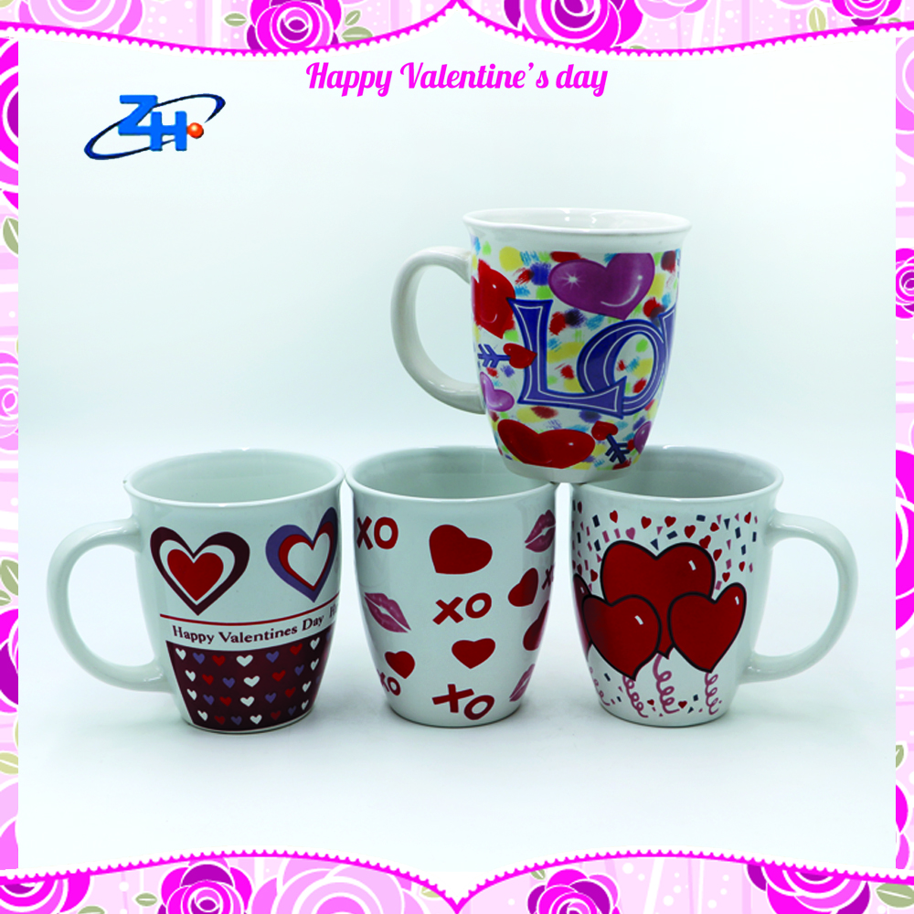 promotional ceramic coffee mug for valentines