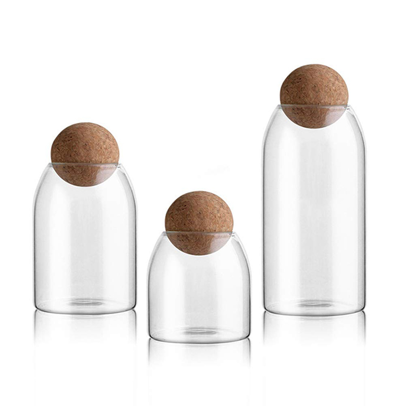 Borosilicate glass storage jar