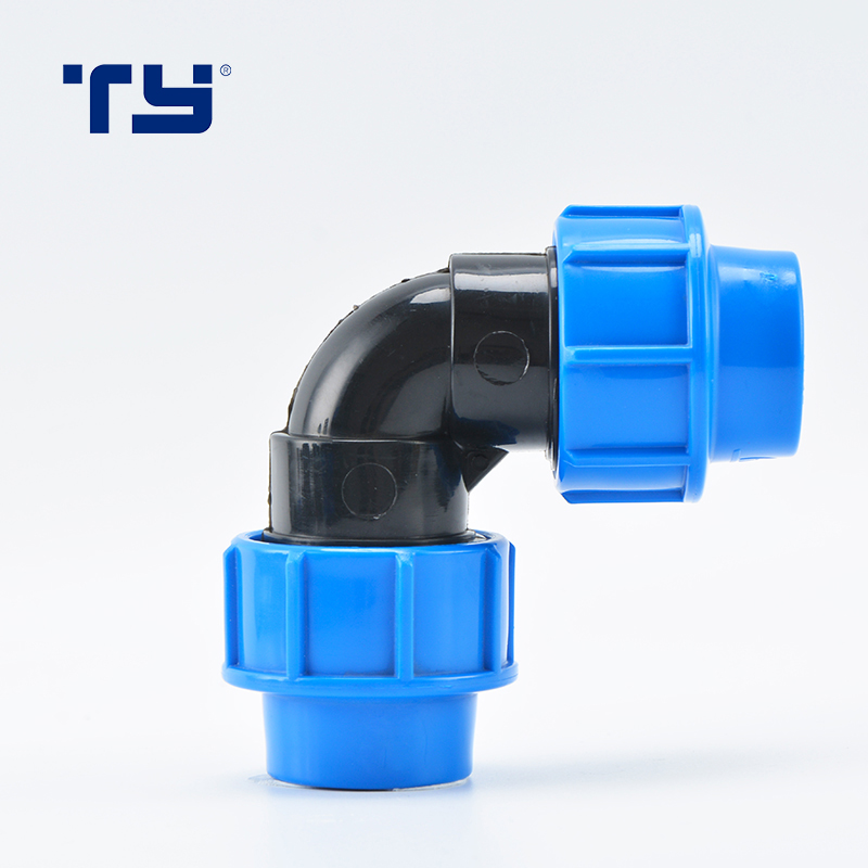 Hot Selling OEM PP Aluminum Compression Fittings 110mm Elbow
