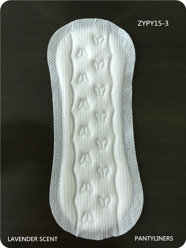 disposable pantyliner with fragrance breathable cottony 160mm for feminine menstrual