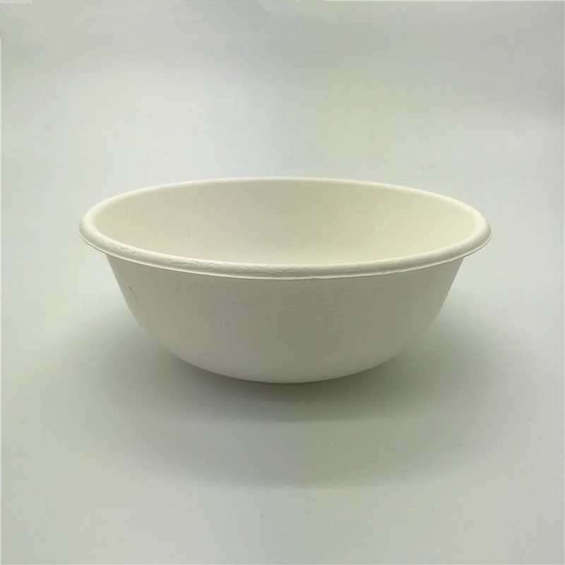 100% Compostable Disposable Sugarcane 800ml Bowl