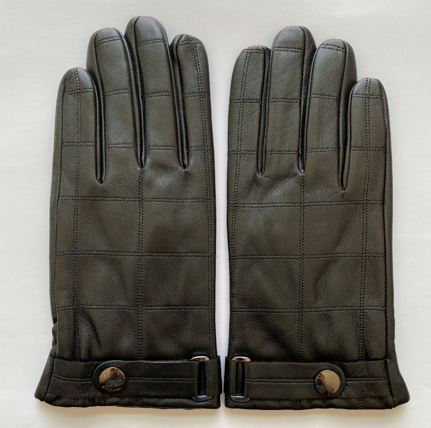 Wholesale Male Genuine Sheepskin Leather Car Driving Gloves Men for Winter