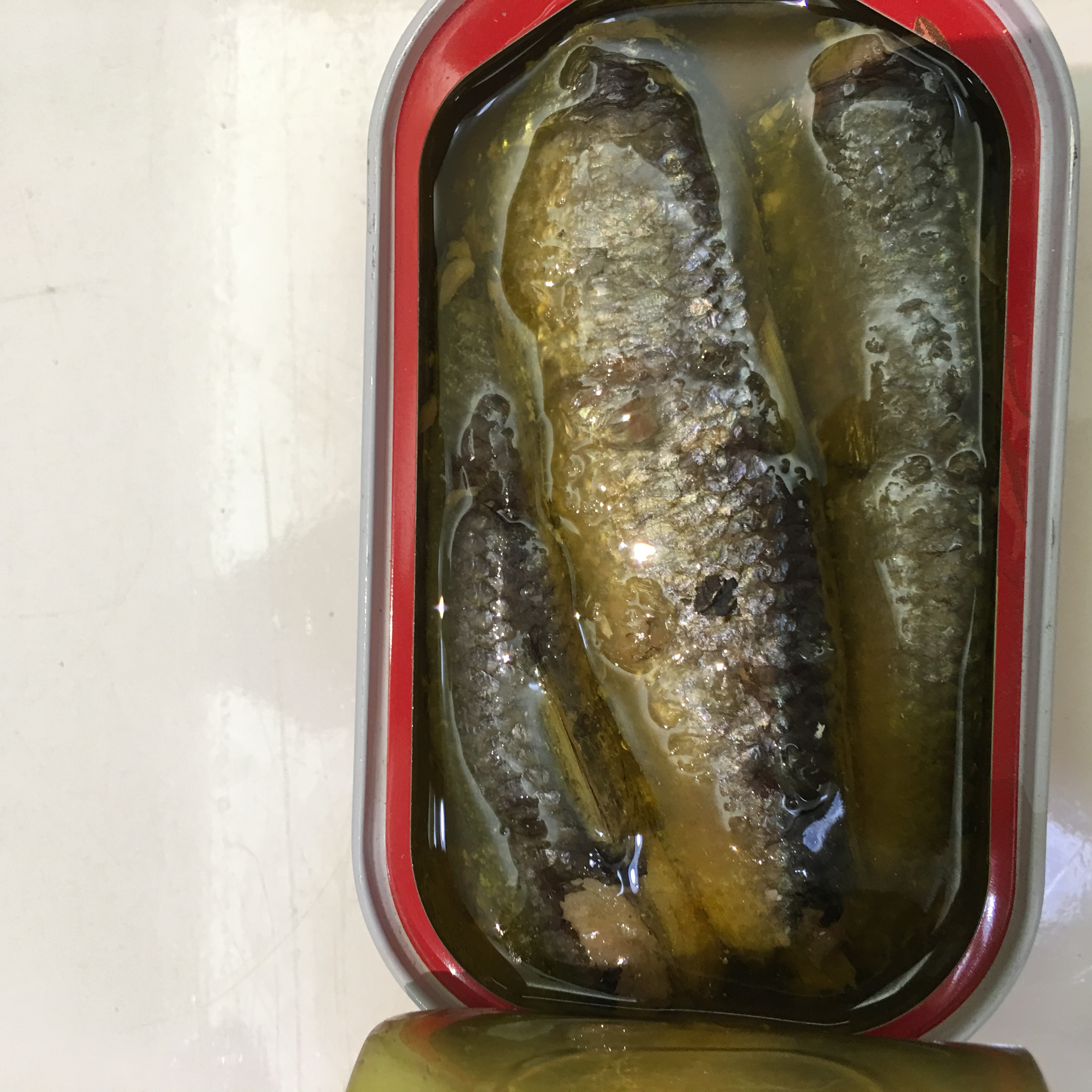 Canned sardines in oil