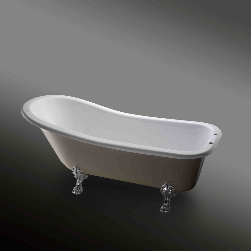 Freestanding bathtub with claw feet