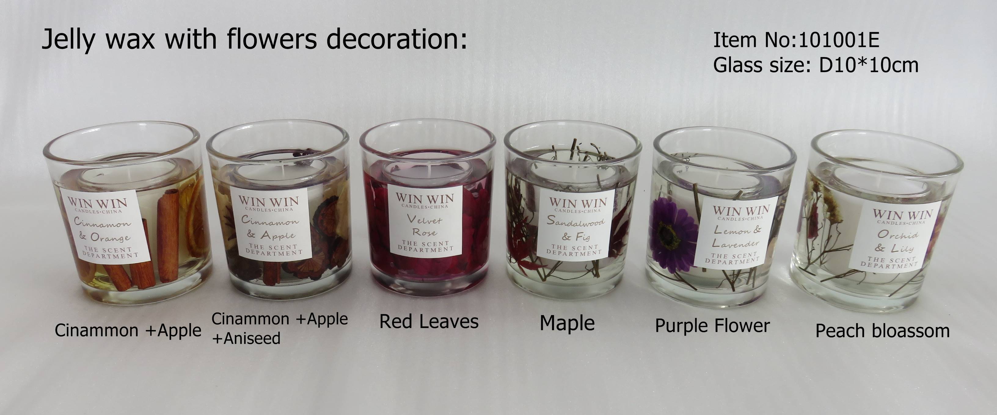 jelly flower candle