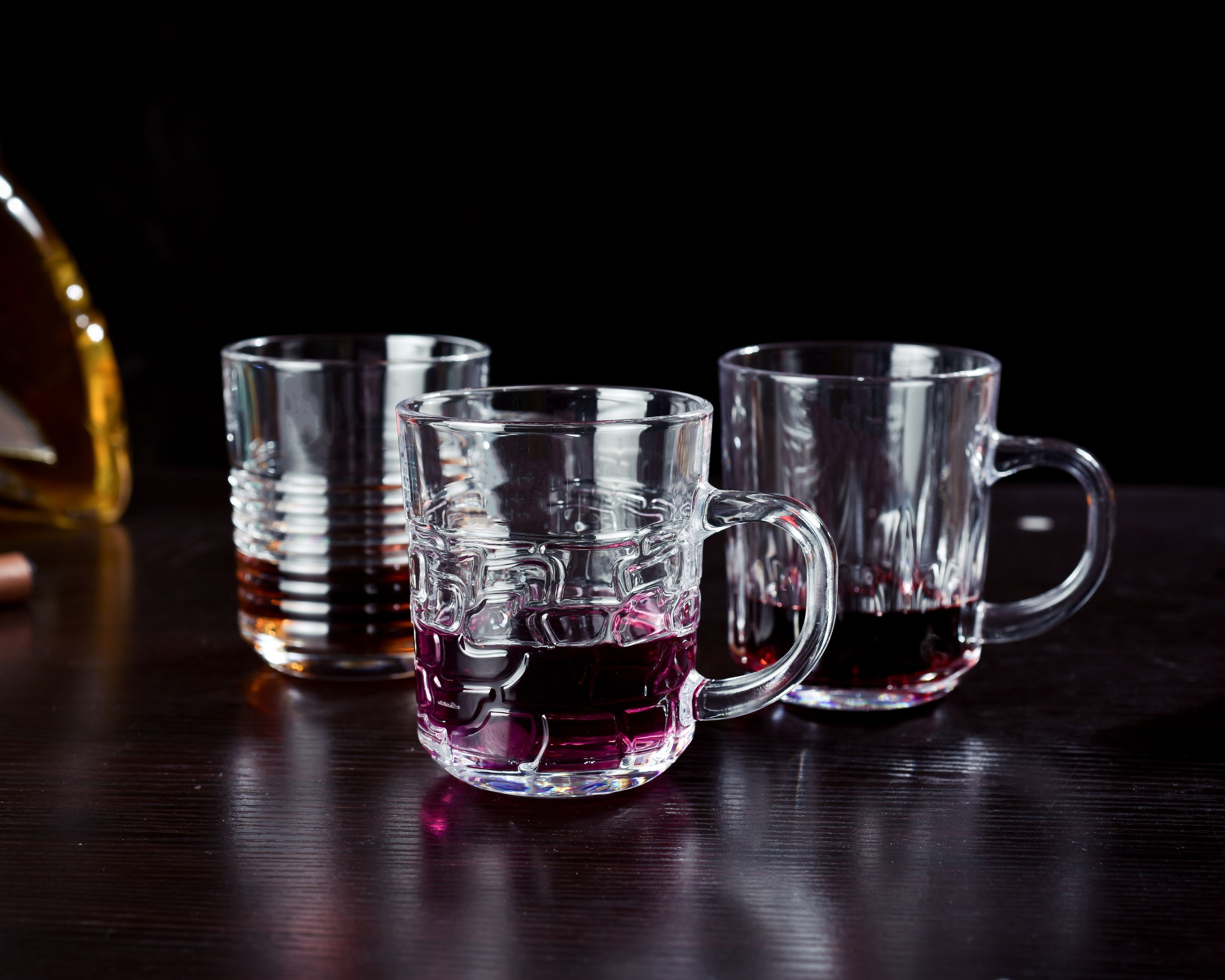 Clear Glass Mugs, Beer Mug, Drinking Glass Cup, Clear Glass Coffee Mug, Engraved Glass Cup and Saucer, Coffee Glass